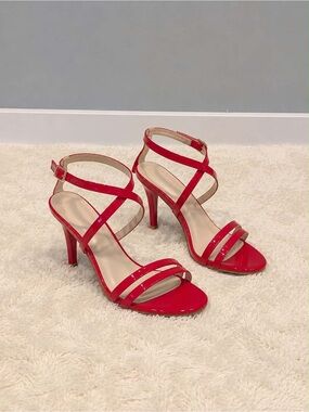 SALE 3/$20 - Red Strappy High Heel Sandals - Women